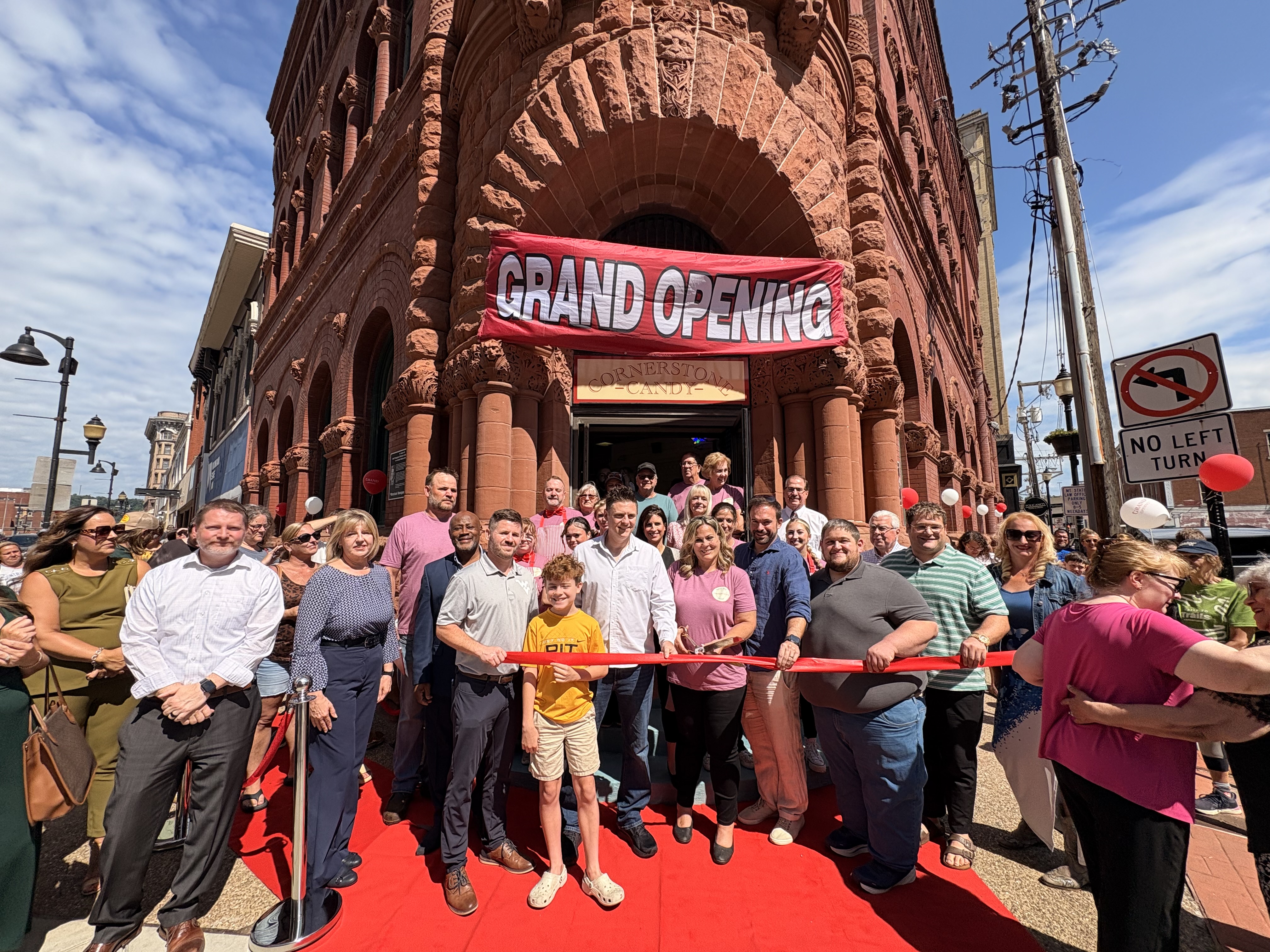 Hundreds Gather to Celebrate Grand Opening of Cornerstone Candy in Downtown Clarksburg